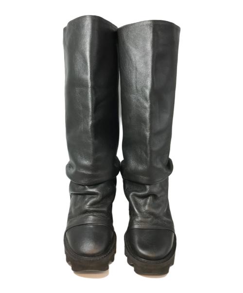 ZUCCA（ズッカ）ZUCCA (ズッカ) パンツブーツ ブラック サイズ:5の古着・服飾アイテム