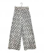 MAISON SPECIALメゾンスペシャル）の古着「Sheer Jacquard Easy Pants」｜ホワイト