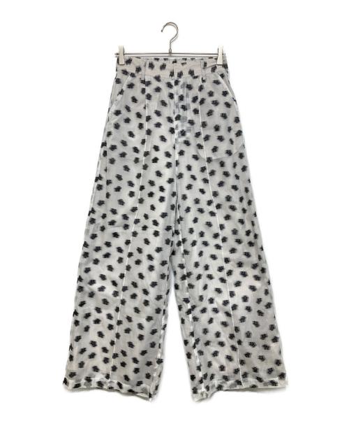 MAISON SPECIAL（メゾンスペシャル）MAISON SPECIAL (メゾンスペシャル) Sheer Jacquard Easy Pants ホワイト サイズ:38 未使用品の古着・服飾アイテム