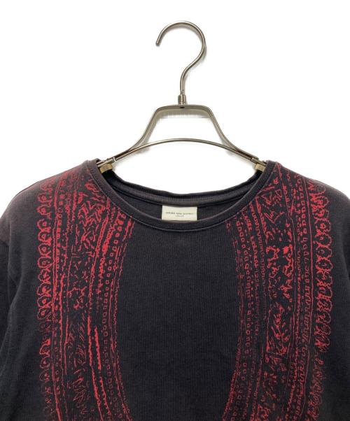 DRIES VAN NOTEN（ドリスヴァンノッテン）DRIES VAN NOTEN (ドリスヴァンノッテン) 総柄プリントロングスリーブカットソー ブラック サイズ:Sの古着・服飾アイテム