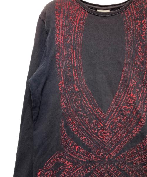 DRIES VAN NOTEN（ドリスヴァンノッテン）DRIES VAN NOTEN (ドリスヴァンノッテン) 総柄プリントロングスリーブカットソー ブラック サイズ:Sの古着・服飾アイテム