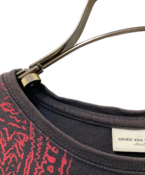 DRIES VAN NOTEN（ドリスヴァンノッテン）DRIES VAN NOTEN (ドリスヴァンノッテン) 総柄プリントロングスリーブカットソー ブラック サイズ:Sの古着・服飾アイテム