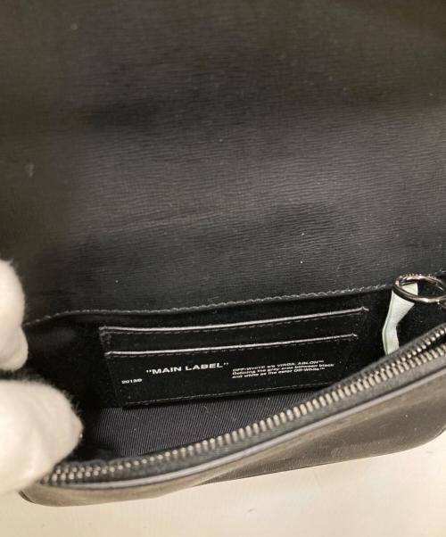 OFFWHITE（オフホワイト）OFFWHITE (オフホワイト) Diag Mini Flap Bag ショルダーバッグ ブラックの古着・服飾アイテム
