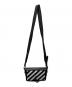 OFFWHITE (オフホワイト) Diag Mini Flap Bag ショルダーバッグ ブラック：18000円