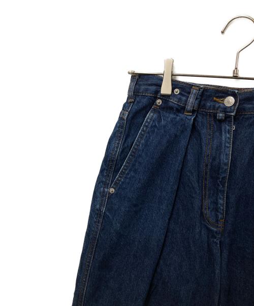 DRIES VAN NOTEN（ドリスヴァンノッテン）DRIES VAN NOTEN (ドリスヴァンノッテン) タックデニムパンツ インディゴ サイズ:34の古着・服飾アイテム