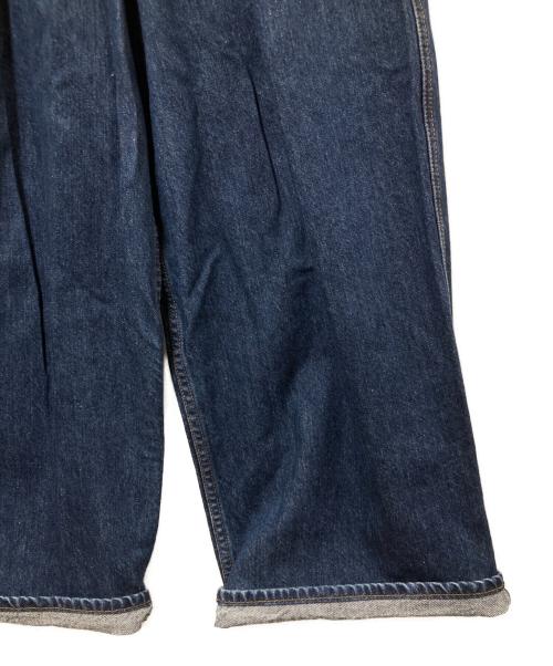 DRIES VAN NOTEN（ドリスヴァンノッテン）DRIES VAN NOTEN (ドリスヴァンノッテン) タックデニムパンツ インディゴ サイズ:34の古着・服飾アイテム