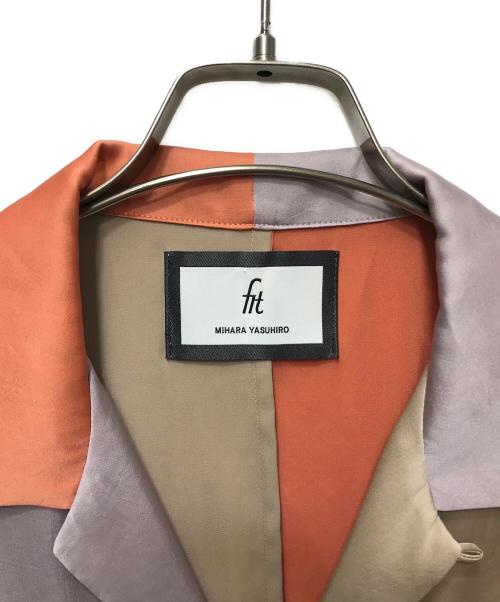 FIT MIHARA YASUHIRO（フィット ミハラヤスヒロ）FIT MIHARA YASUHIRO (フィット ミハラヤスヒロ) クレイジーパターンシャツ ブラウン サイズ:44の古着・服飾アイテム