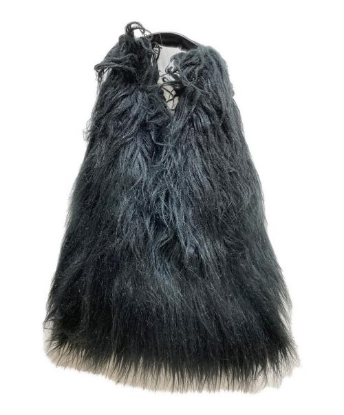 MM6 Maison Margiela（エムエムシックスメゾンマルジェラ）MM6 Maison Margiela (エムエムシックスメゾンマルジェラ) ファー トートバッグ ブラックの古着・服飾アイテム