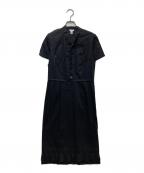 COMME des GARCONS COMME des GARCONSコムデギャルソン コムデギャルソン）の古着「インサイドアウト半袖ワンピース」｜ブラック