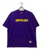 SUPREMEシュプリーム）の古着「Stencil Embroidered S/S Top」｜パープル