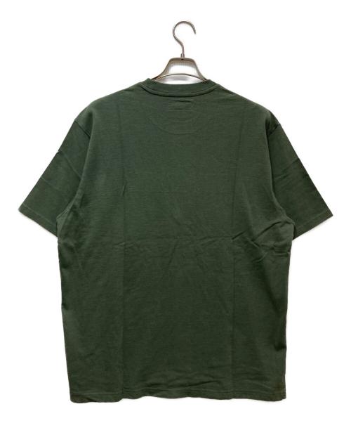SUPREME（シュプリーム）Supreme (シュプリーム) Stencil Embroidered S/S Top グリーン サイズ:Lの古着・服飾アイテム