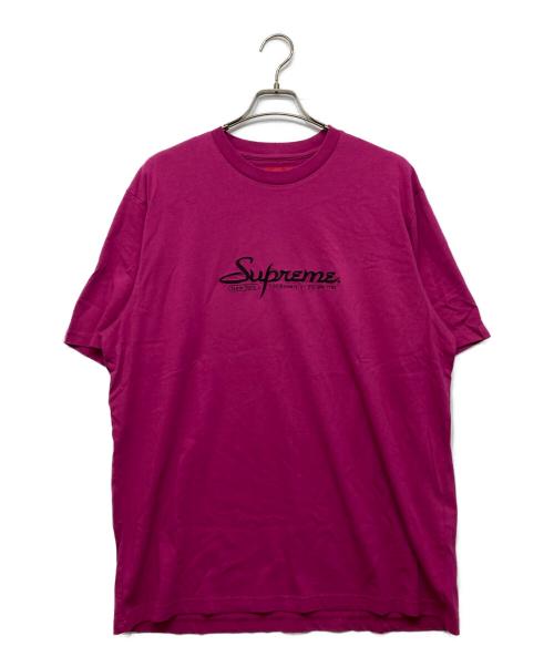 SUPREME（シュプリーム）Supreme (シュプリーム) Contact S/S Top ピンク サイズ:Lの古着・服飾アイテム