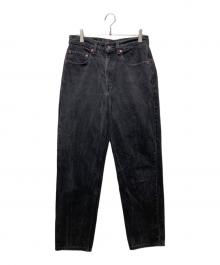 LEVI'S（リーバイス）の古着「RELAXED FIT TAPERED LEG ブラックデニム テーパードデニムパンツ」｜ブラック