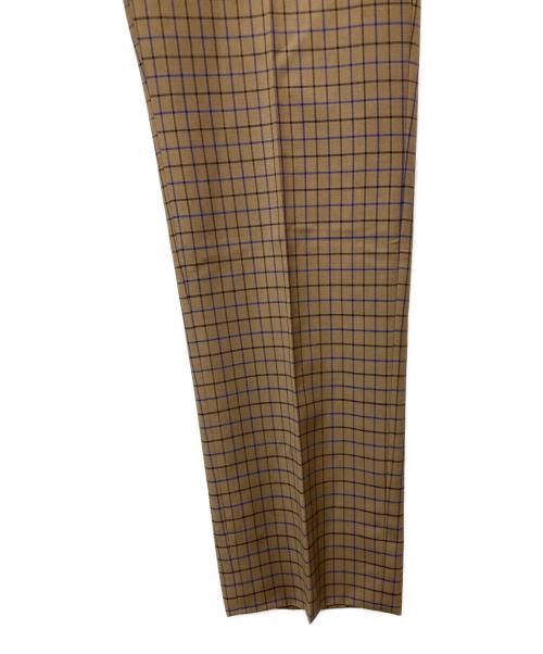 PRADA（プラダ）PRADA (プラダ) チェックスラックス 	UPA795 ベージュ サイズ:48の古着・服飾アイテム