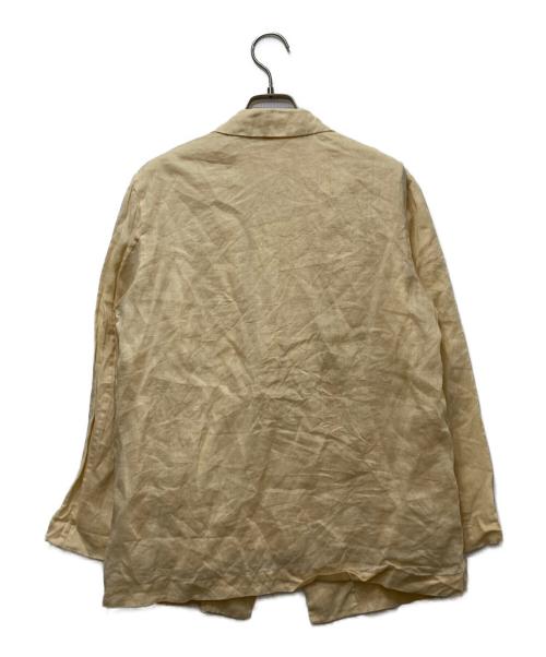 MACPHEE（マカフィー）MACPHEE (マカフィー) ラミーソリッド シングルジャケット ベージュ サイズ:36の古着・服飾アイテム