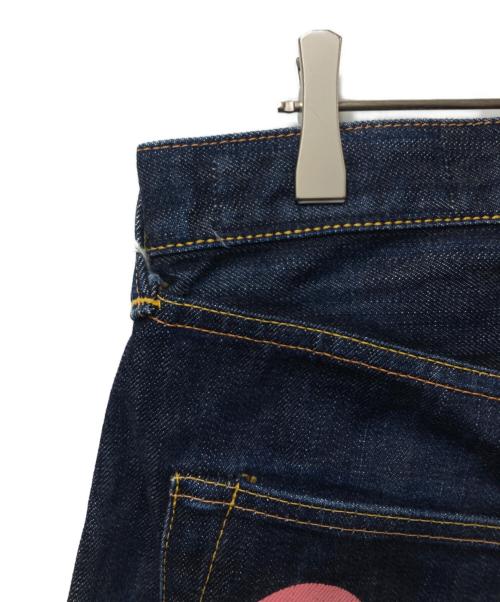 EVISU（エヴィス）EVISU (エヴィス) カモメペイントデニムパンツ LOT 2000  日本製 インディゴ サイズ:34×35の古着・服飾アイテム