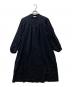 fog linen work（フォグリネンワーク）の古着「リネン長袖ワンピース」｜ネイビー