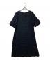 fog linen work（フォグリネンワーク）の古着「リネン半袖ワンピース」｜ネイビー