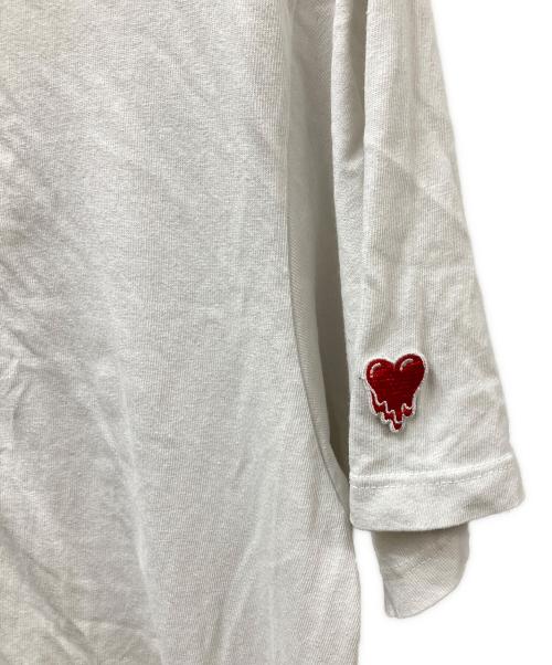 EMOTIONALLY UNAVAILABLE（エモーショナリー・アンアベイラブル）EMOTIONALLY UNAVAILABLE (エモーショナリー・アンアベイラブル) EU LOGO TEE EU-S22-0000-019 ホワイト サイズ:Lの古着・服飾アイテム