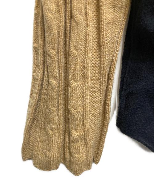 COMME des GARCONS HOMME PLUS（コムデギャルソンオムプリュス）COMME des GARCONS HOMME PLUS (コムデギャルソンオムプリュス) アームニット切替シャツ ブラック サイズ:Mの古着・服飾アイテム