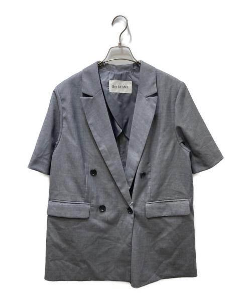 RAY BEAMS（レイ ビームス）RAY BEAMS (レイ ビームス) 4ボタン ダブル ハーフスリーブ ジャケット グレー サイズ:1の古着・服飾アイテム