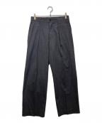 KICS DOCUMENT.キクスドキュメント）の古着「TROPICAL T/W TUCK PANTS」｜グレー