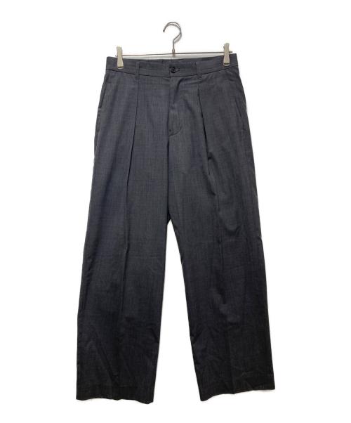 KICS DOCUMENT.（キクスドキュメント）KICS DOCUMENT. (キクスドキュメント) TROPICAL T/W TUCK PANTS グレー サイズ:4の古着・服飾アイテム