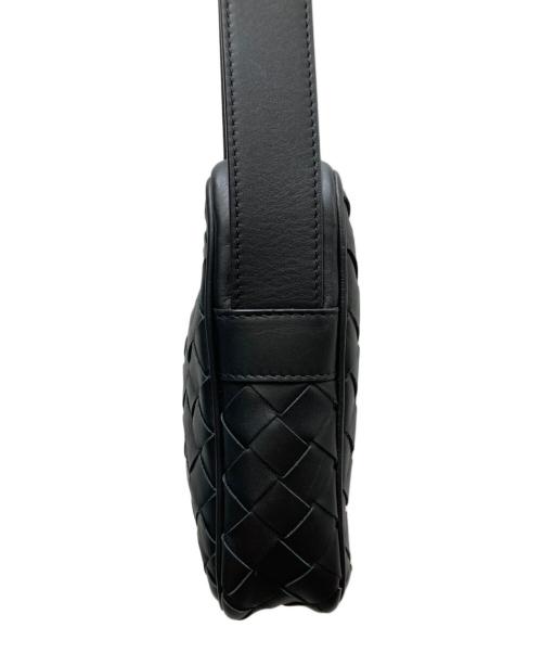 BOTTEGA VENETA（ボッテガベネタ）BOTTEGA VENETA (ボッテガベネタ) イントレチャートショルダバッグ ブラックの古着・服飾アイテム