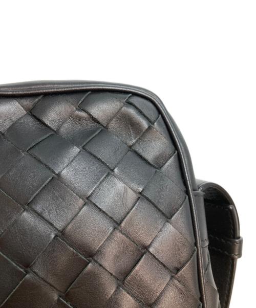 BOTTEGA VENETA（ボッテガベネタ）BOTTEGA VENETA (ボッテガベネタ) イントレチャートショルダバッグ ブラックの古着・服飾アイテム
