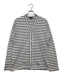 COMME des GARCONS HOMME（コムデギャルソン オム）の古着「ボーダーカーディガン」｜ホワイト