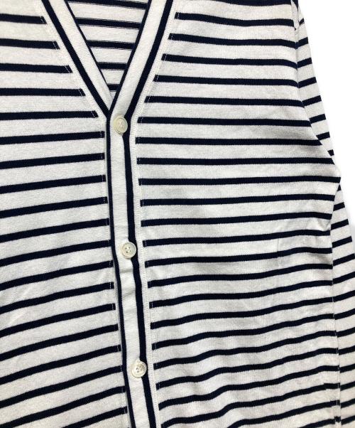 COMME des GARCONS HOMME（コムデギャルソン オム）COMME des GARCONS HOMME (コムデギャルソン オム) ボーダーカーディガン ホワイト サイズ:Sの古着・服飾アイテム
