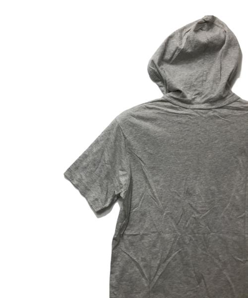 COMME des GARCONS SHIRT（コムデギャルソンシャツ）COMME des GARCONS SHIRT (コムデギャルソンシャツ) フード付き半袖シャツ グレー サイズ:Mの古着・服飾アイテム