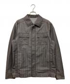 GAULTIER HOMME objetゴルチエオムオブジェ）の古着「ストライプジップジャケット」｜グレー