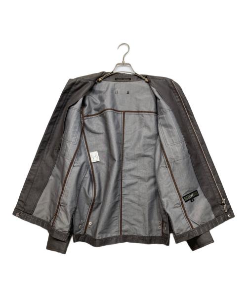 GAULTIER HOMME objet（ゴルチエオムオブジェ）GAULTIER HOMME objet (ゴルチエオムオブジェ) ストライプジップジャケット グレー サイズ:50の古着・服飾アイテム
