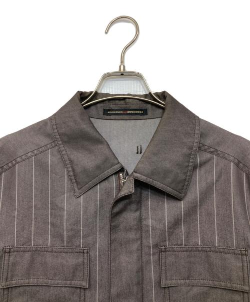 GAULTIER HOMME objet（ゴルチエオムオブジェ）GAULTIER HOMME objet (ゴルチエオムオブジェ) ストライプジップジャケット グレー サイズ:50の古着・服飾アイテム