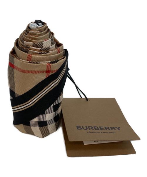BURBERRY LONDON（バーバリーロンドン）BURBERRY LONDON (バーバリーロンドン) ノバチェックリボンスカーフ ベージュの古着・服飾アイテム