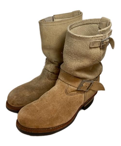 RED WING（レッドウィング）RED WING (レッドウィング) 8268 ENGINEER BOOTS ベージュ サイズ: 7 1/2 Dの古着・服飾アイテム