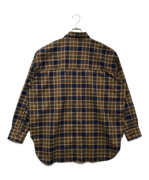 TOM WOOD（トムウッド）TOM WOOD (トムウッド) チェックシャツジャケット ブラウン サイズ:SIZE Mの古着・服飾アイテム