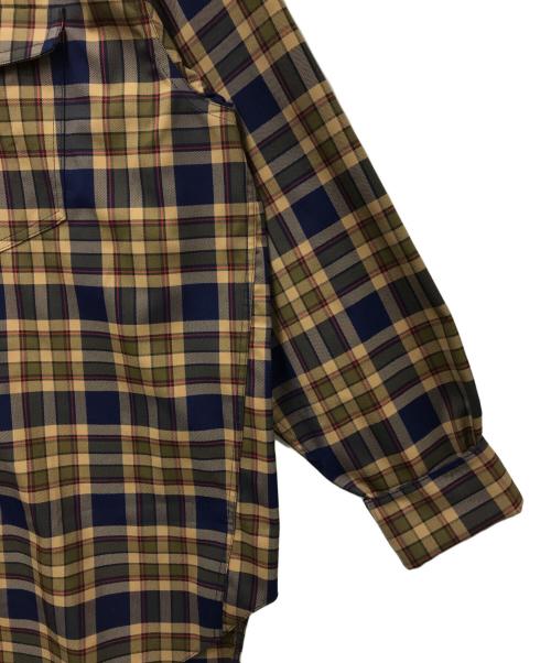 TOM WOOD（トムウッド）TOM WOOD (トムウッド) チェックシャツジャケット ブラウン サイズ:SIZE Mの古着・服飾アイテム