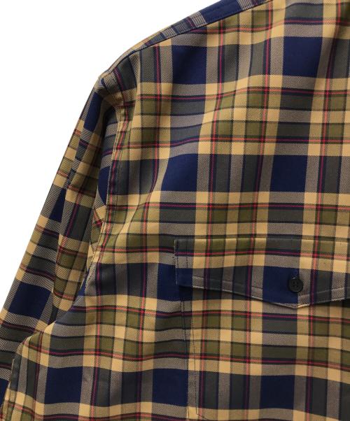 TOM WOOD（トムウッド）TOM WOOD (トムウッド) チェックシャツジャケット ブラウン サイズ:SIZE Mの古着・服飾アイテム