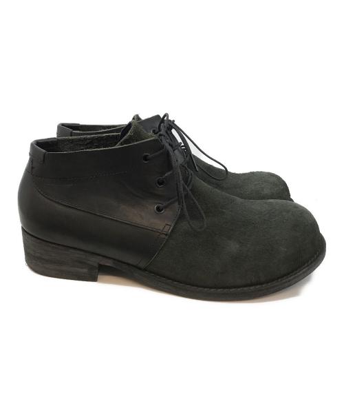 OURET（オーレット）OURET (オーレット) OIL BACCHETTA SUEDE COMBI CHUKKA BOOTS ブラック サイズ:42の古着・服飾アイテム
