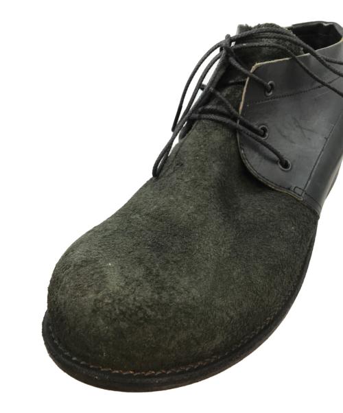 OURET（オーレット）OURET (オーレット) OIL BACCHETTA SUEDE COMBI CHUKKA BOOTS ブラック サイズ:42の古着・服飾アイテム
