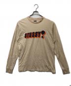 stussyステューシー）の古着「長袖カットソー」｜ベージュ