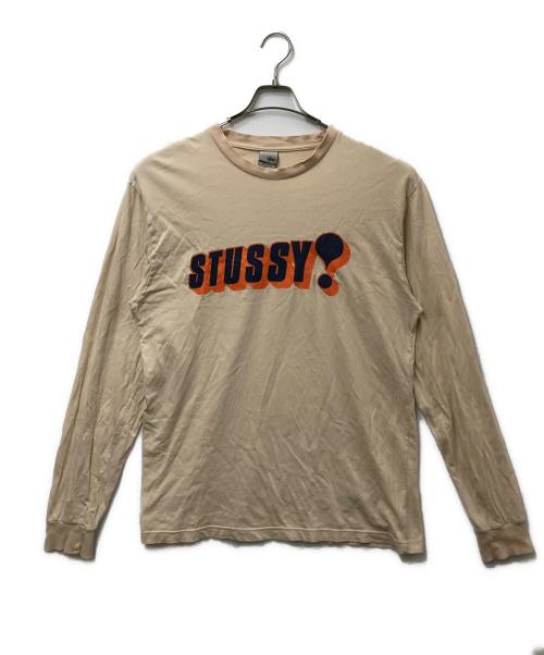 stussy（ステューシー）stussy (ステューシー) 長袖カットソー ベージュ サイズ:XLの古着・服飾アイテム