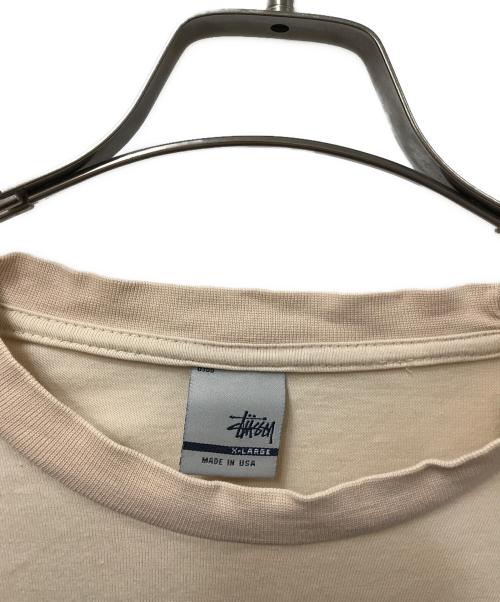 stussy（ステューシー）stussy (ステューシー) 長袖カットソー ベージュ サイズ:XLの古着・服飾アイテム