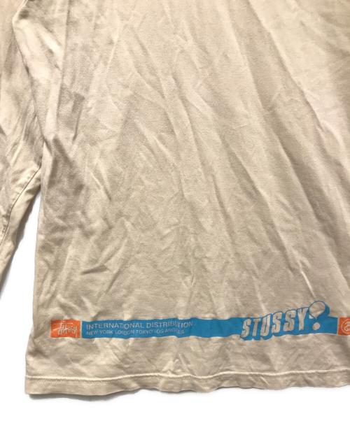 stussy（ステューシー）stussy (ステューシー) 長袖カットソー ベージュ サイズ:XLの古着・服飾アイテム