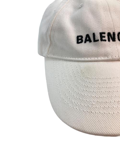 BALENCIAGA（バレンシアガ）BALENCIAGA (バレンシアガ) ロゴキャップ ホワイト サイズ:kids Lの古着・服飾アイテム