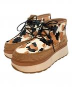 UGGアグ）の古着「Marin Bootie Cow Print」｜ブラウン