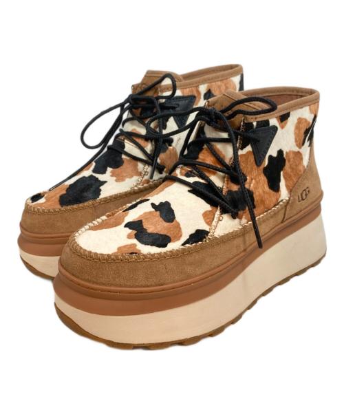UGG（アグ）UGG (アグ) Marin Bootie Cow Print ブラウン サイズ:24.5の古着・服飾アイテム