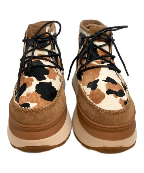 UGG（アグ）UGG (アグ) Marin Bootie Cow Print ブラウン サイズ:24.5の古着・服飾アイテム